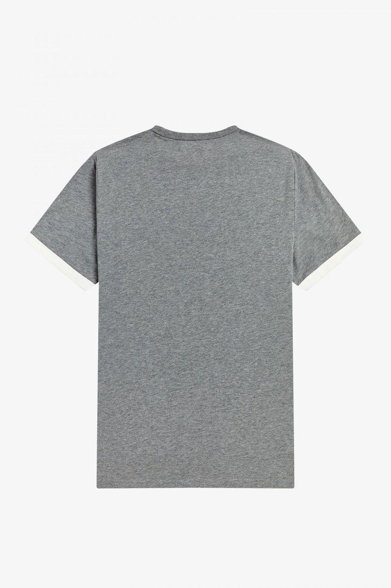 Grey Fred Perry Ringer Men's T Shirts | PH 1749OKIR